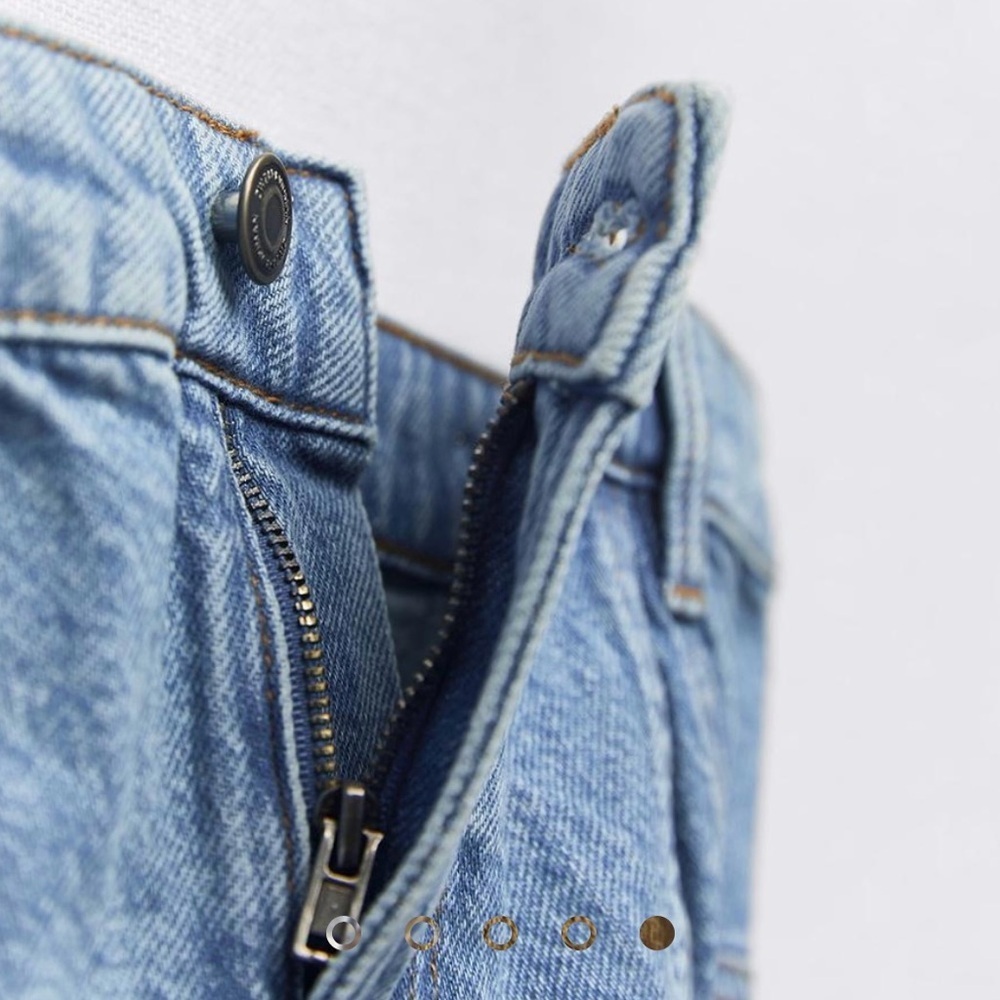 Zara denim bustier blue corset top BLOGGERS FAVORITE!!! size S NEW - Picture 6 of 11